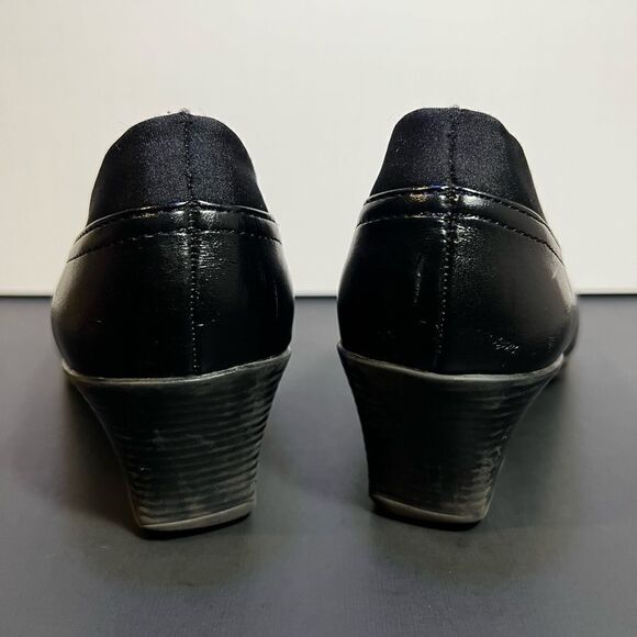 Womens LIFE STRIDE Jalin Black Slip On Wedge Shoes / Size 8.5 - Picture 5 of 9